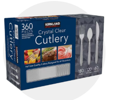 Clear Plastic Silverware 360ct