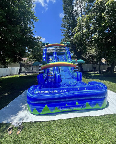 XL Blue Wave Water Slide