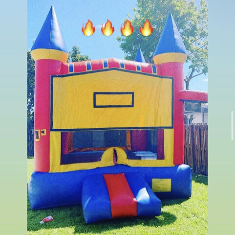 Tri Color  Bounce House