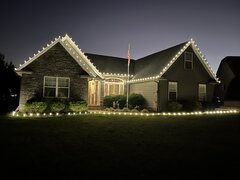 Christmas light install