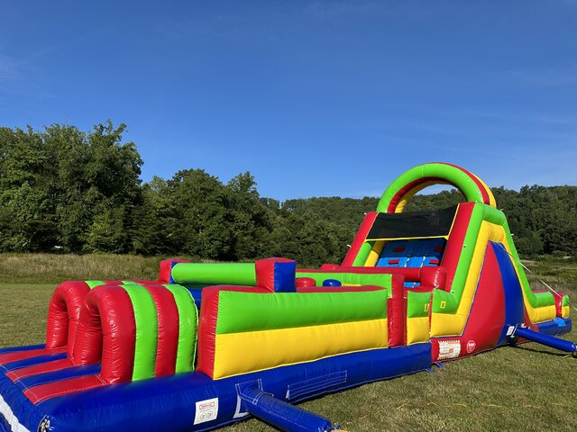 Palm Tree Obstacle Course Bounce House