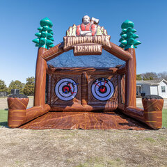 Inflatable mega axe throwing