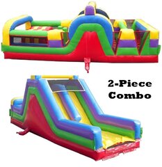 60' Fun Times Dual Lane Obstacle Course (Dry)