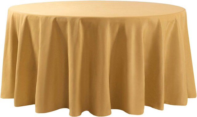 120' Round Table Cloth ( GOLD)