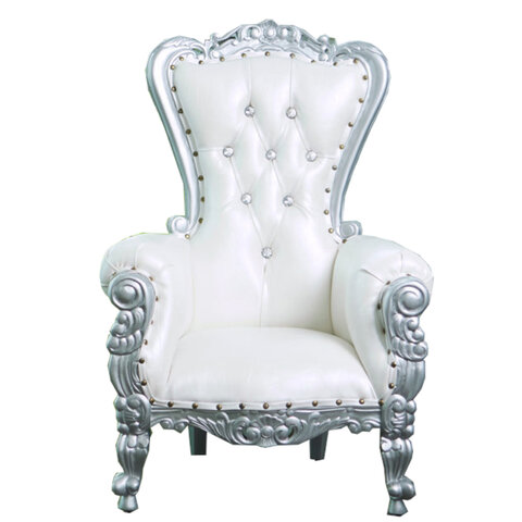 Kids Throne Chair (Silver)