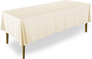 60x102'  BANQUET TABLE CLOTH ( ivory)