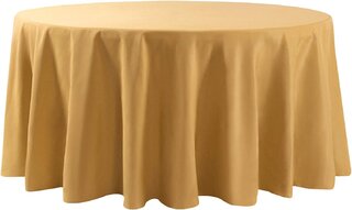 120' Round Table Cloth ( GOLD)