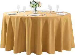 108 ' ROUND TABLE CLOTH (gold)