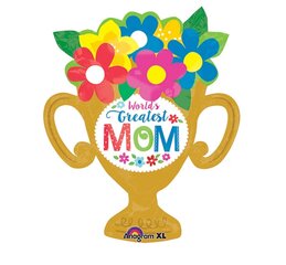 29' Jumbo Greatest Mom Trophy Cup Balloon