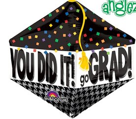 21' UltraShape Anglez You Did It Grad Cap Balloon