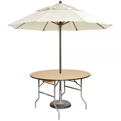 48″ Round Table with Umbrella (Umbrella colors may vary)