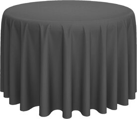 120' ROUND TABLE CLOTH (dark gray) 