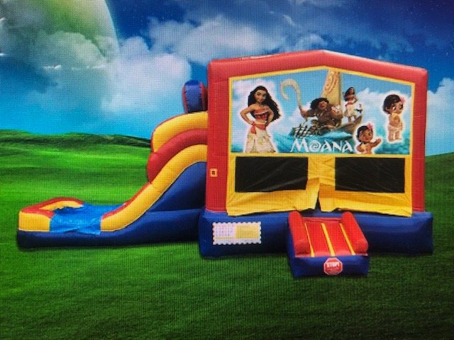 Moana 6in1 Bounce House Wet Combo Bounce On Us Party Rental Inflatable Rentals In East Taunton Ma