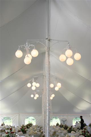 4 Light Tent Chandlier