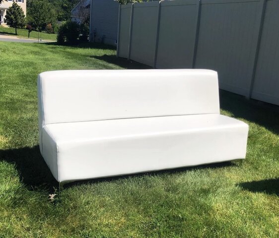 White Lounge Bench