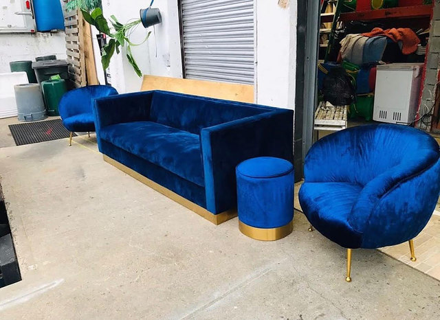 Paris Royal Blue Sofa