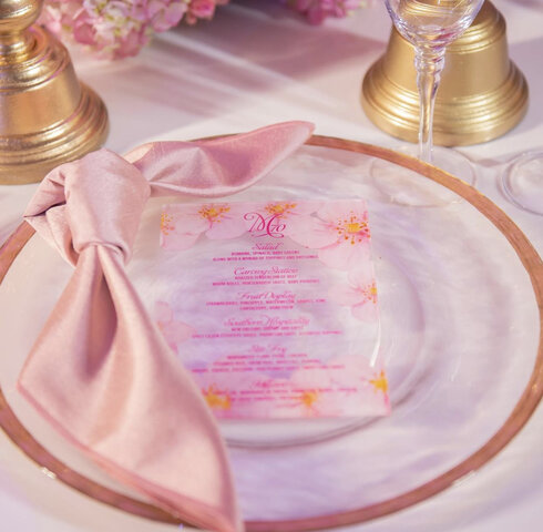 Acrylic Custom Menu