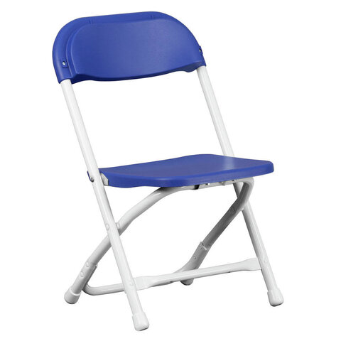 Blue and White Kids Folding Chair 