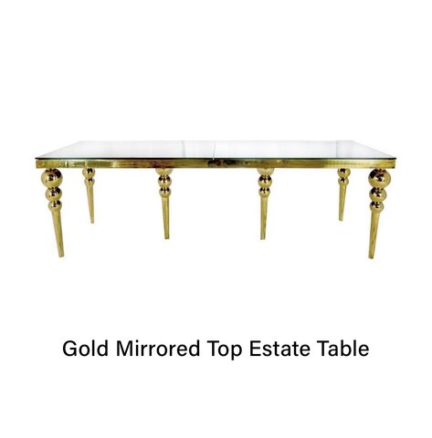 Gold Mirrored Estate Table
