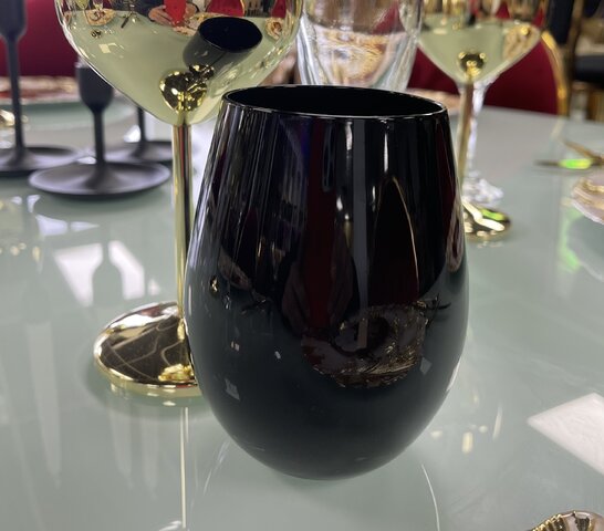 Black Stemless Wine/Water Glass