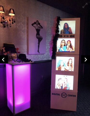 Photo Booth with Photo Display Wall