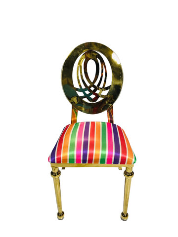 Gold & Multi Dubai Kids Chair 