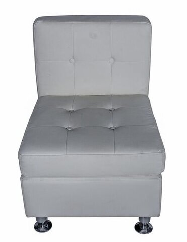 White Middle Piece Lounge Chair