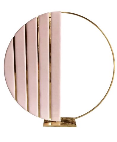 Pink & Gold Round Wall