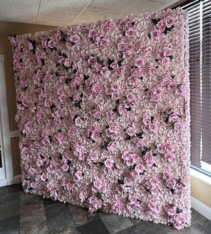 Rose Flower Wall Pink