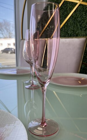 Pink Champagne Flutes