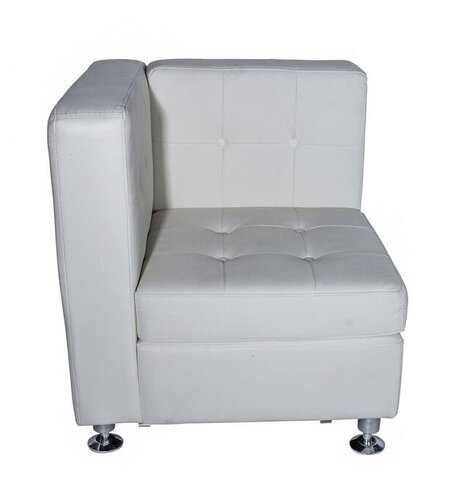 White Corner Lounge Chair