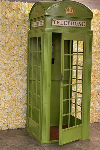 GREEN TELEPHONE BOOTH