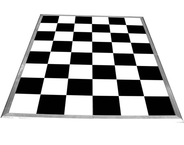 10x10 Checkered Dance Floor