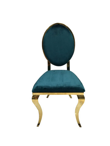 Teal & Gold Tiffany Chair