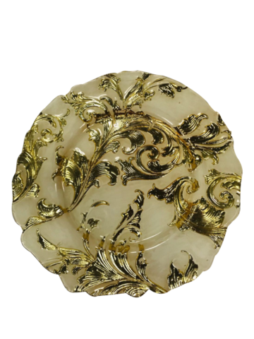Gold Elegance Charger Plate