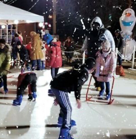 Synthetic Ice Skating Rink 