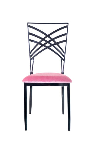 Black Trinity Chair with Pink Cushion