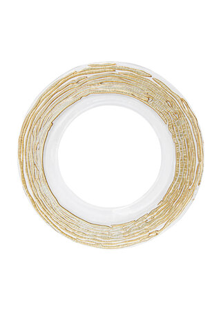 GOLD SO WAVY CHARGER PLATE 