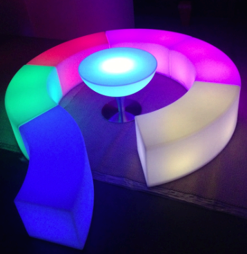 LED Snake Seating Arrangement