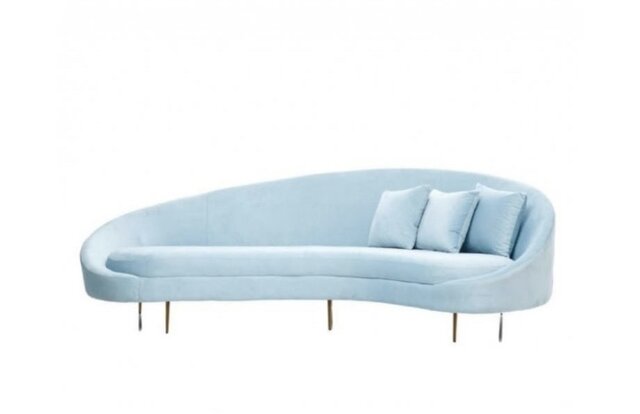 Baby Blue Modern Sofa