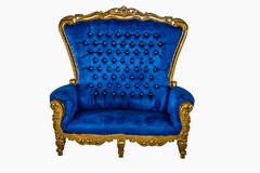 Royal Blue & Gold Loveseat Throne
