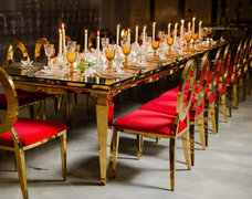 Gold Bella Mirrored Table 