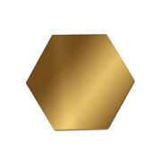 Gold Mirrored Hexagon Large