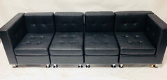 Black Lounge Sectional 