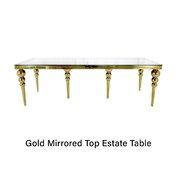 Gold Mirrored Estate Table