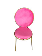 Modern Pink & Gold Chair