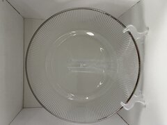 SIMPLE LINE SILVER CHARGER PLATES 