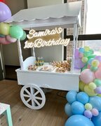 All White Candy Cart