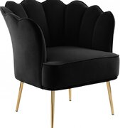 Black Scallop Side chair