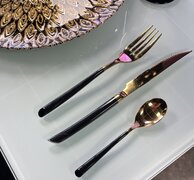 Black & Gold Dinner Fork